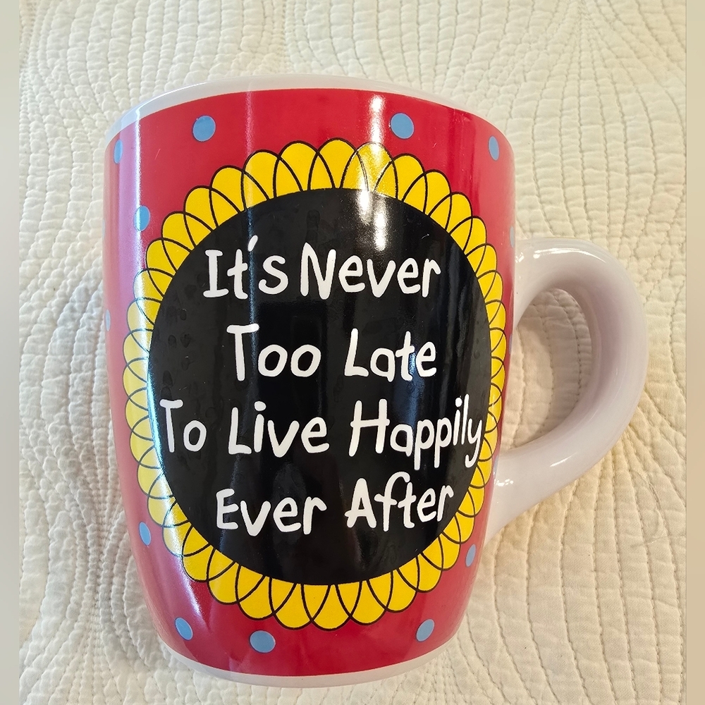EUC Inspirational Quote Oversized Ceramic Mug